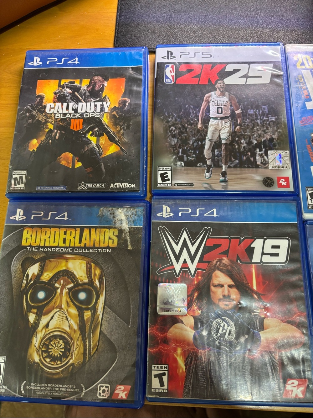 4 PS4 GAMES/ 1 PS5 GAME/ 4 WII GAMES/ AND 1 XBOX ONE GAME 10 GAMES TOTAL LOT.
